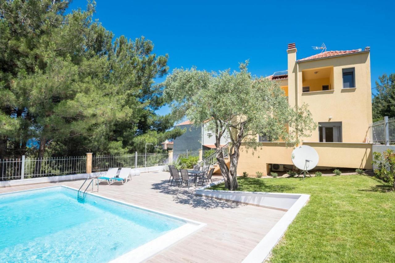 Skala Rachoni  Louloudis Pool Villa מראה חיצוני תמונה