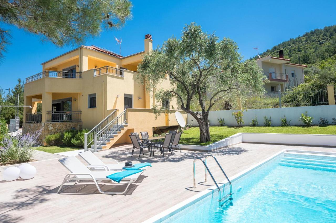Skala Rachoni  Louloudis Pool Villa מראה חיצוני תמונה