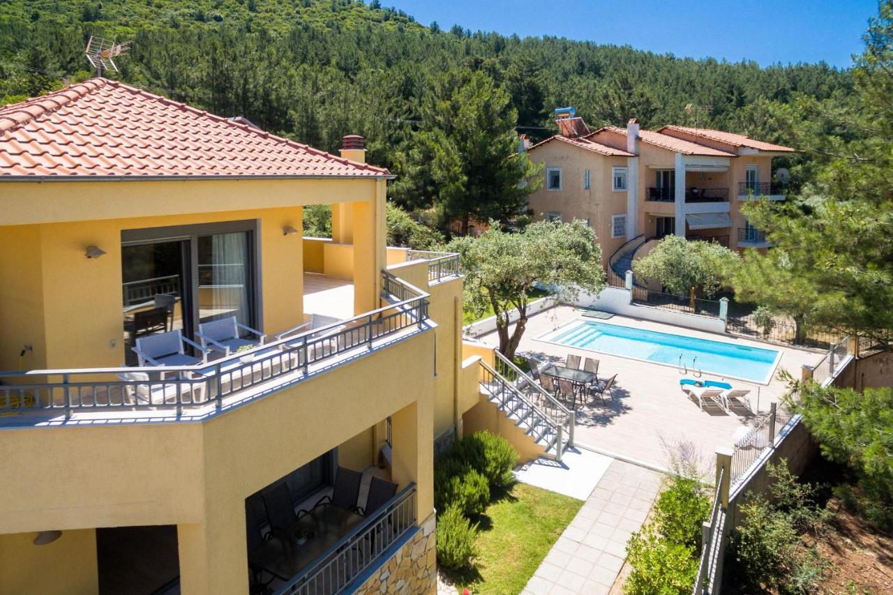 Skala Rachoni  Louloudis Pool Villa מראה חיצוני תמונה