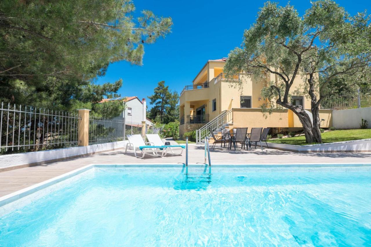 Skala Rachoni  Louloudis Pool Villa מראה חיצוני תמונה