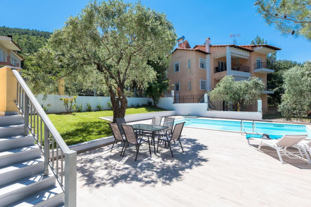 Skala Rachoni  Louloudis Pool Villa מראה חיצוני תמונה