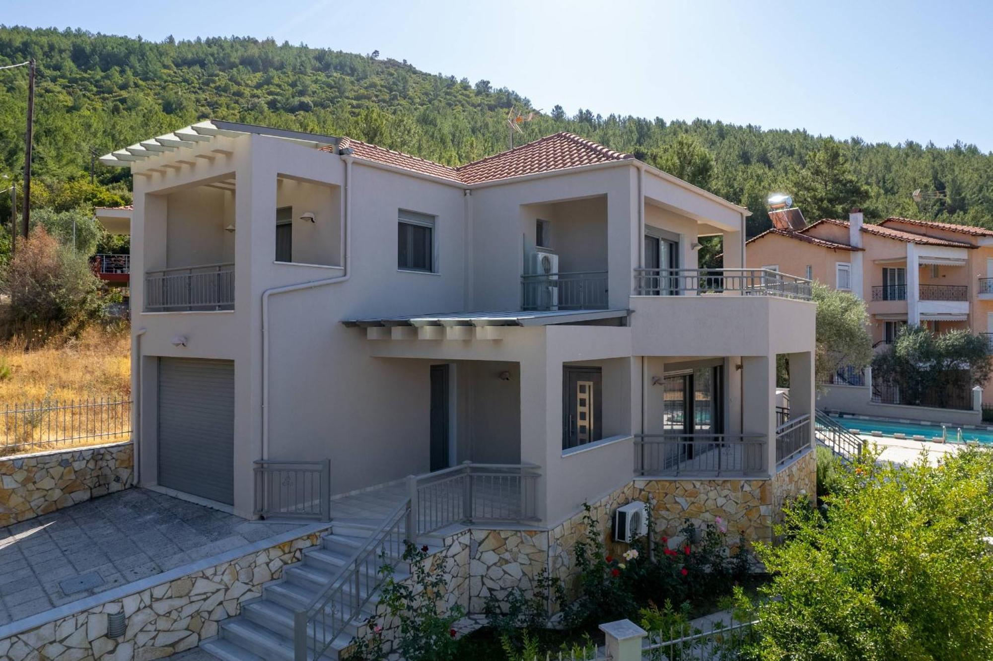 Skala Rachoni  Louloudis Pool Villa מראה חיצוני תמונה